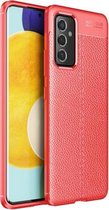 Voor Samsung Galaxy A82 5G Litchi Texture TPU schokbestendig hoesje (rood)