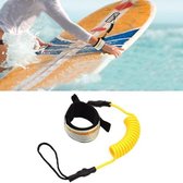 Surf Bodyboard Safety Hand Rope TPU Surfboard Paddle Sleepkabel, de lengte na het uitrekken: 1,6 m (geel)