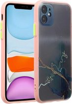 Inktschilderstijl TPU-beschermhoes voor iPhone 11 (inktgroen)