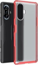 Voor Xiaomi Redmi K40 Gaming Edition 5G Vierhoekige schokbestendige TPU + pc-beschermhoes (rood)