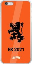 6F hoesje - geschikt voor iPhone 6s Plus -  Transparant TPU Case - Nederlands Elftal - EK 2021 #ffffff