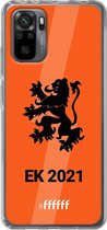 6F hoesje - geschikt voor Xiaomi Redmi Note 10 Pro -  Transparant TPU Case - Nederlands Elftal - EK 2021 #ffffff