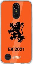 6F hoesje - geschikt voor LG K10 (2017) -  Transparant TPU Case - Nederlands Elftal - EK 2021 #ffffff