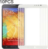 10 PCS Front Screen Outer Glass Lens voor Samsung Galaxy Note 3 Neo / N7505 (wit)