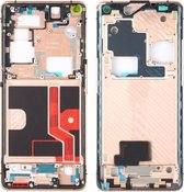 Originele frontbehuizing LCD-frame bezelplaat voor OPPO Find X2 Pro CPH2025 PDEM30 (goud)