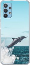 6F hoesje - geschikt voor Samsung Galaxy A32 4G -  Transparant TPU Case - Dolphin #ffffff