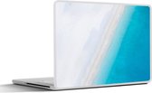Laptop sticker - 13.3 inch - Strand - Zee - Blauw - 31x22,5cm - Laptopstickers - Laptop skin - Cover