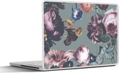 Laptop sticker - 10.1 inch - Bloemen - Rozen - Boeket - 25x18cm - Laptopstickers - Laptop skin - Cover