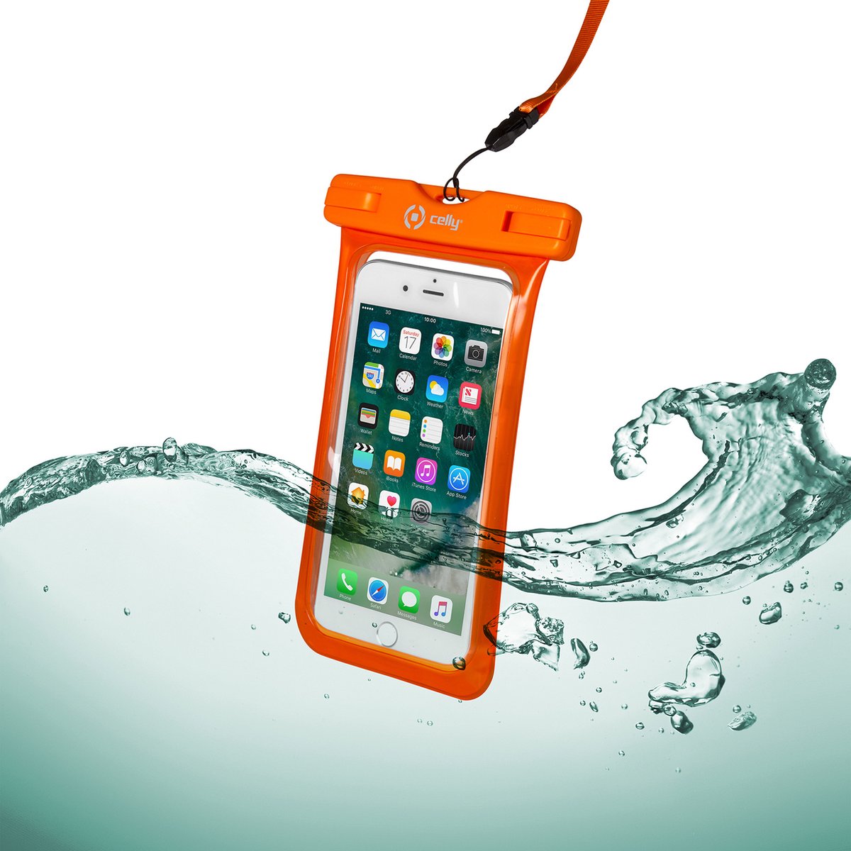 Celly Beschermhoes Splashbag 6 Inch Oranje