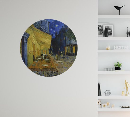 Terrasse de café la nuit (place du Forum), Vincent van Gogh - Photo sur Wallpaper Circle - ⌀ 40 cm