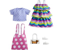 Barbie Poppenkleding Fashion Meisjes Polyester 5-delig.