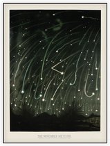 The November Meteors, Étienne Léopold Trouvelot - Foto op Akoestisch paneel - 90 x 120 cm