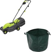 Kinzo Garden elektrische Grasmaaier - 1100 Watt - Opvangbak 30L - Maaibreedte 320mm +INCLUSIEF  Tuinafvalzak - 65 L