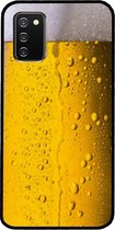 - ADEL Siliconen Back Cover Softcase Hoesje Geschikt voor Samsung Galaxy A02s - Pils Bier