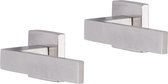 Deurkruk - Impresso Luton - Voor binnen - Vierkant - RVS - 2 stuks