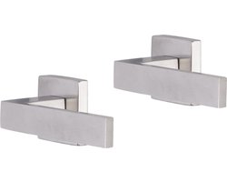 Deurkruk - Impresso Luton  - Voor binnen - Vierkant - RVS - 2 stuks