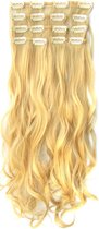 Clip in hairextensions 7 set wavy blond - 22#