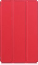 Samsung Galaxy Tab A7 Lite Hoesje 8,7 inch Case Rood - Samsung Galaxy Tab A7 Lite Hoes Hardcover Hoesje Bookcase - Rood