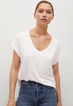 Mango T-shirt Basic T Shirt Met V Hals 17050105 01 Dames Maat - XL
