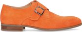 Manfield - Heren - Oranje suède buckles - Maat 43