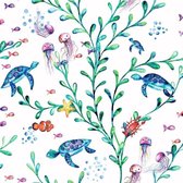 Dutch Wallcoverings - Over The Rainbow- Under the Sea wit