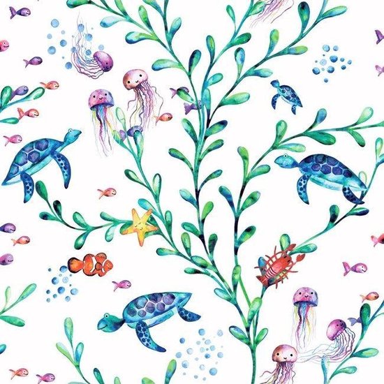 Dutch Wallcoverings - Over The Rainbow- Under the Sea wit