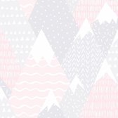 Dutch Wallcoverings - Over The Rainbow- Mountains Pink