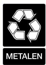 Afvalsticker Metalen 297 x 420 mm