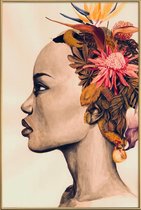 JUNIQE - Poster met kunststof lijst Amare -20x30 /Bruin & Roze