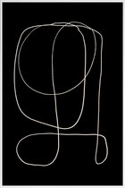 JUNIQE - Poster met kunststof lijst Illuminate II -13x18 /Grijs &