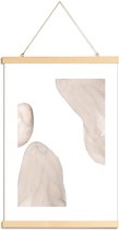 JUNIQE - Posterhanger Softly -40x60 /Grijs & Ivoor