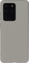 Samsung Galaxy S20 Ultra Hoesje - Mobigear - Color Serie - TPU Backcover - Grijs - Hoesje Geschikt Voor Samsung Galaxy S20 Ultra