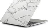 Apple MacBook Air 13 (2018-2020) Case - Mobigear - Marmer Serie - Hardcover - Wit - Apple MacBook Air 13 (2018-2020) Cover