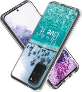 Samsung Galaxy S20 Plus Hoesje - Mobigear - Design Serie - Hard Kunststof Backcover - Life is short - Hoesje Geschikt Voor Samsung Galaxy S20 Plus