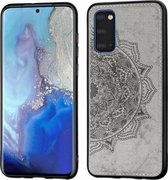 Samsung Galaxy S20 Hoesje - Mobigear - Mandala Serie - Hard Kunststof Backcover - Grijs - Hoesje Geschikt Voor Samsung Galaxy S20
