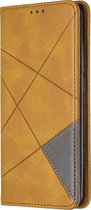 Xiaomi Mi 9T Pro Hoesje - Mobigear - Rhombus Slim Serie - Kunstlederen Bookcase - Cognac - Hoesje Geschikt Voor Xiaomi Mi 9T Pro