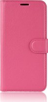 Huawei Mate 30 Hoesje - Mobigear - Classic Serie - Kunstlederen Bookcase - Magenta - Hoesje Geschikt Voor Huawei Mate 30