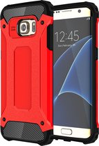 Samsung Galaxy S7 Edge Hoesje - Mobigear - Outdoor Serie - Hard Kunststof Backcover - Rood - Hoesje Geschikt Voor Samsung Galaxy S7 Edge