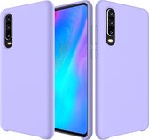 Huawei P30 Hoesje - Mobigear - Rubber Touch Serie - Hard Kunststof Backcover - Paars - Hoesje Geschikt Voor Huawei P30