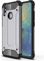 Huawei P Smart (2019) Hoesje - Mobigear - Outdoor Serie - Hard Kunststof Backcover - Grijs - Hoesje Geschikt Voor Huawei P Smart (2019)