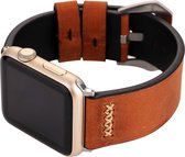 Mobigear Retro Bandje Geschikt voor Apple Watch Series 7 (45 mm) - Bruin