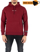 Quotrell - Louisiana Hoodie - Bordeaux - trui - mannen - maat XL