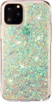 Mobigear Glitter TPU Backcover voor de iPhone 11 Pro - Groen