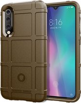 Xiaomi Mi 9 SE Hoesje - Mobigear - Rugged Shield Serie - TPU Backcover - Bruin - Hoesje Geschikt Voor Xiaomi Mi 9 SE