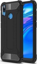 Huawei Y7 (2019) Hoesje - Mobigear - Outdoor Serie - Hard Kunststof Backcover - Zwart - Hoesje Geschikt Voor Huawei Y7 (2019)