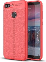 HONOR 10 Lite Hoesje - Mobigear - Luxury Serie - TPU Backcover - Rood - Hoesje Geschikt Voor HONOR 10 Lite