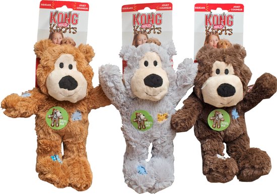 Ours Kong Wild Knots - Jouets pour chien - Assortis - M - 25 x 20 x 10 cm