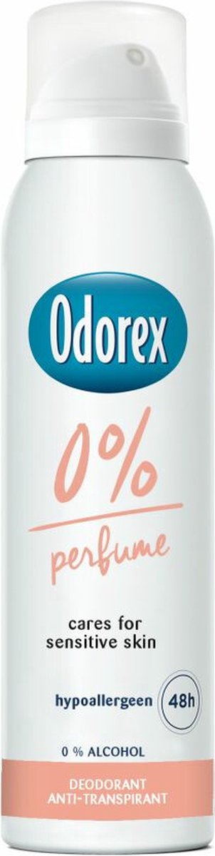 Goedkoopste Odorex 0 Parfum Anti-Transpirant Deodorant Spray - 6x 150ml - Voordeelverpakking