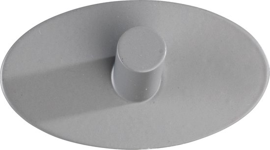 Wenko Wandhaak Zelfklevend Piceno 3,6 X 6,5 X 2,8 Cm Rvs Grijs