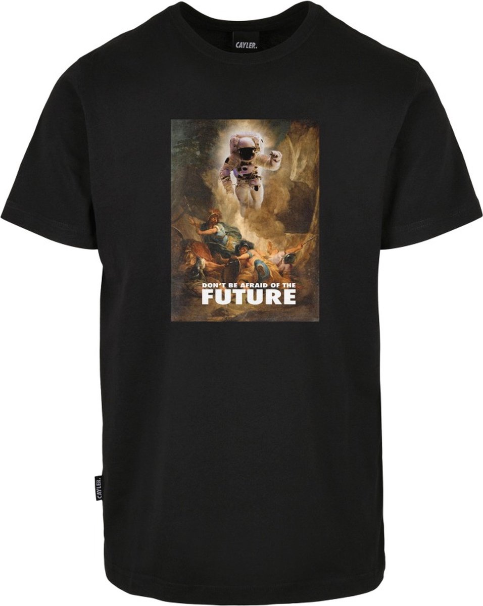 Urban Classics Heren Tshirt -M- WL Future Fear Zwart